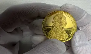 Złoty czworak austriacki z Franciszkiem Józefem. Sprawdź aktualną czworak austriacki cena.