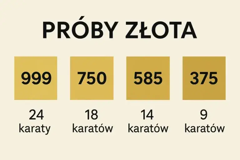 Złoto próby 583: Ile karatów ma? Sekret 14K i porównanie z 585