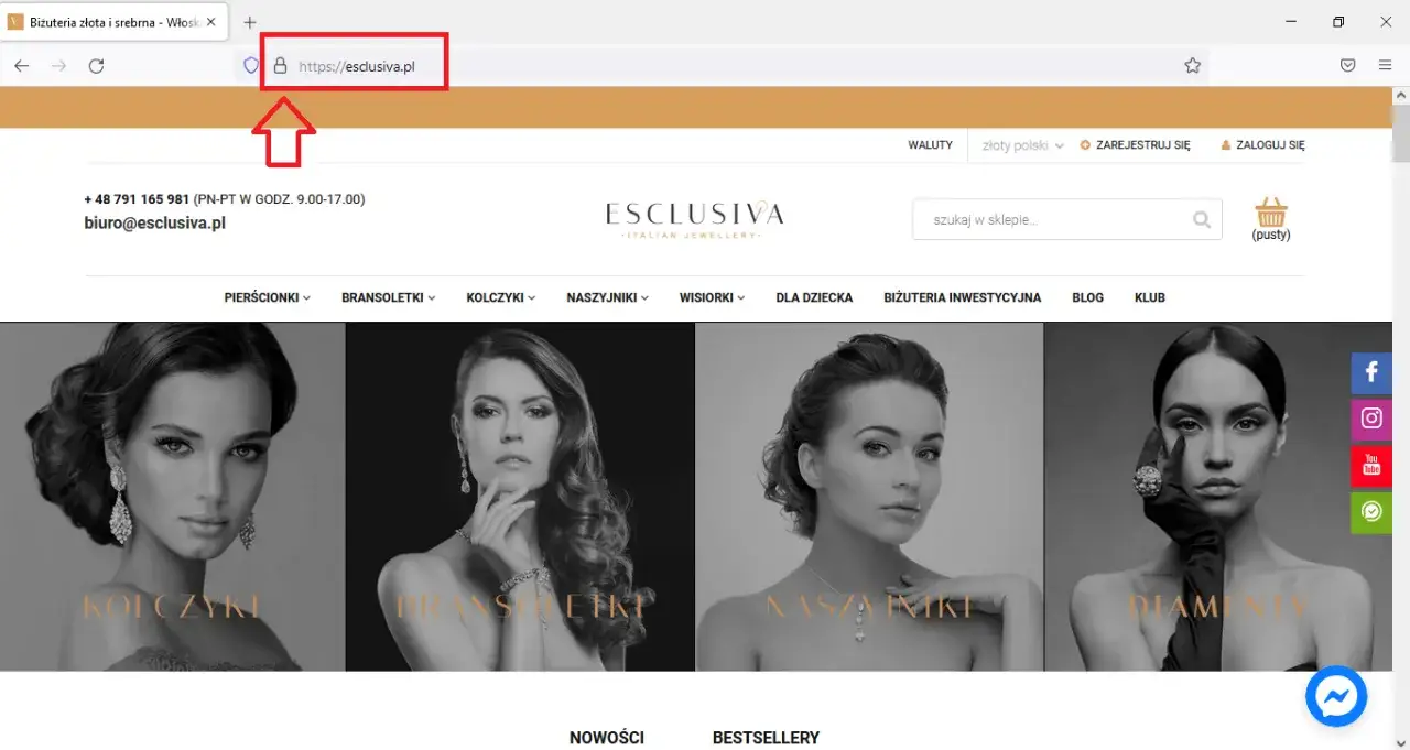 bezpieczne zakupy online biżuterii