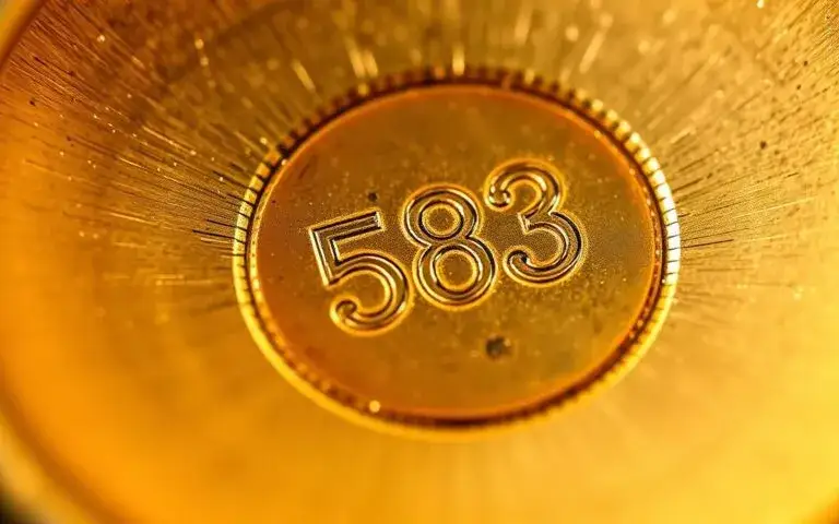 złoto próba 583 oznaczenie gwiazda sierp młot