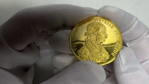Złoty czworak austriacki z Franciszkiem Józefem. Sprawdź aktualną czworak austriacki cena.